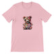 Budget Unisex Crewneck T-shirt/Creepy-Teddy-Bear-Halloween - Enet Images