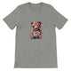 Budget Unisex Crewneck T-shirt/Creepy-Teddy-Bear-Halloween - Enet Images
