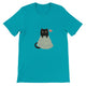Budget Unisex Crewneck T-shirt/Cute-Black-Cat - Enet Images