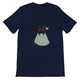Budget Unisex Crewneck T-shirt/Cute-Black-Cat - Enet Images