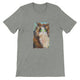 Budget Unisex Crewneck T-shirt/Cute-Cat - Enet Images