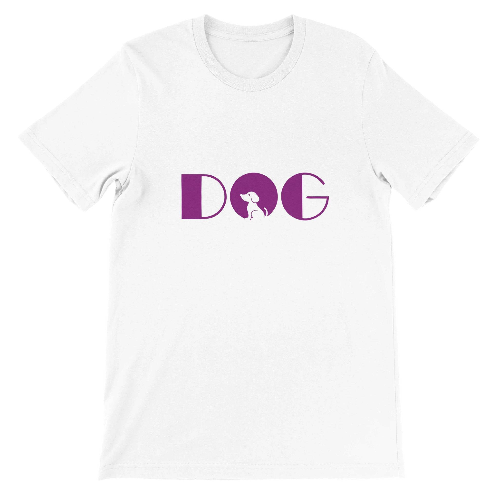 Budget Unisex Crewneck T-shirt/Dog-Purple - Enet Images