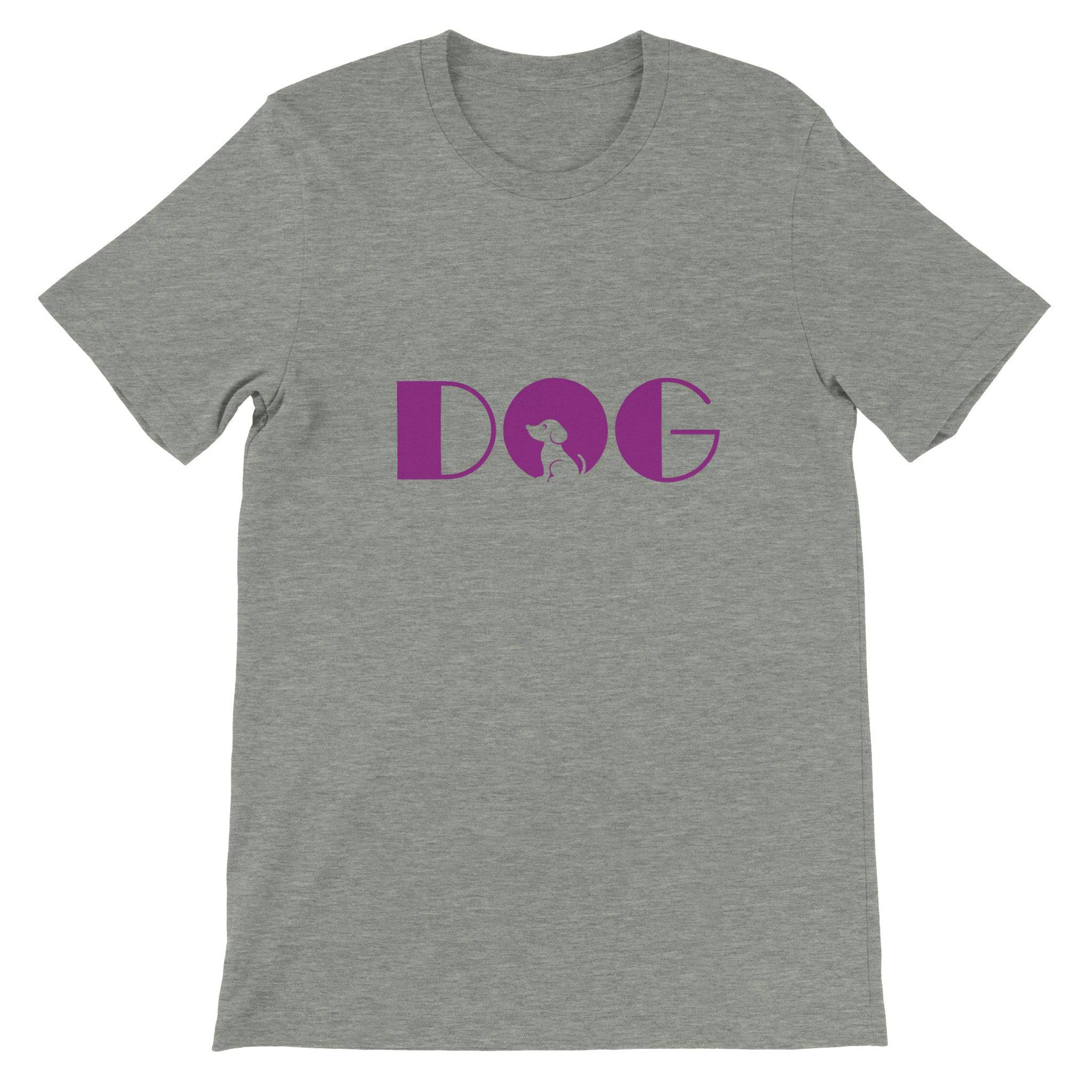 Budget Unisex Crewneck T-shirt/Dog-Purple - Enet Images