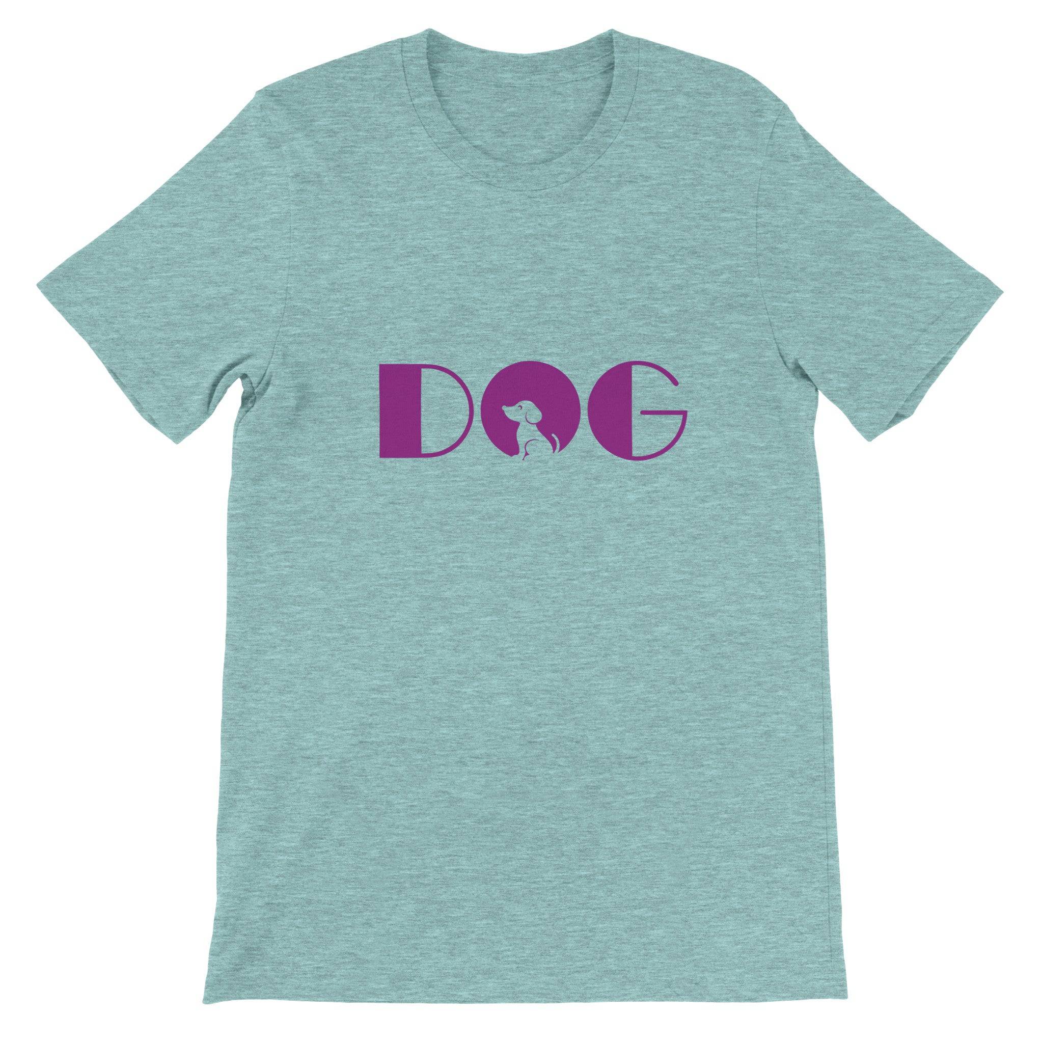 Budget Unisex Crewneck T-shirt/Dog-Purple - Enet Images