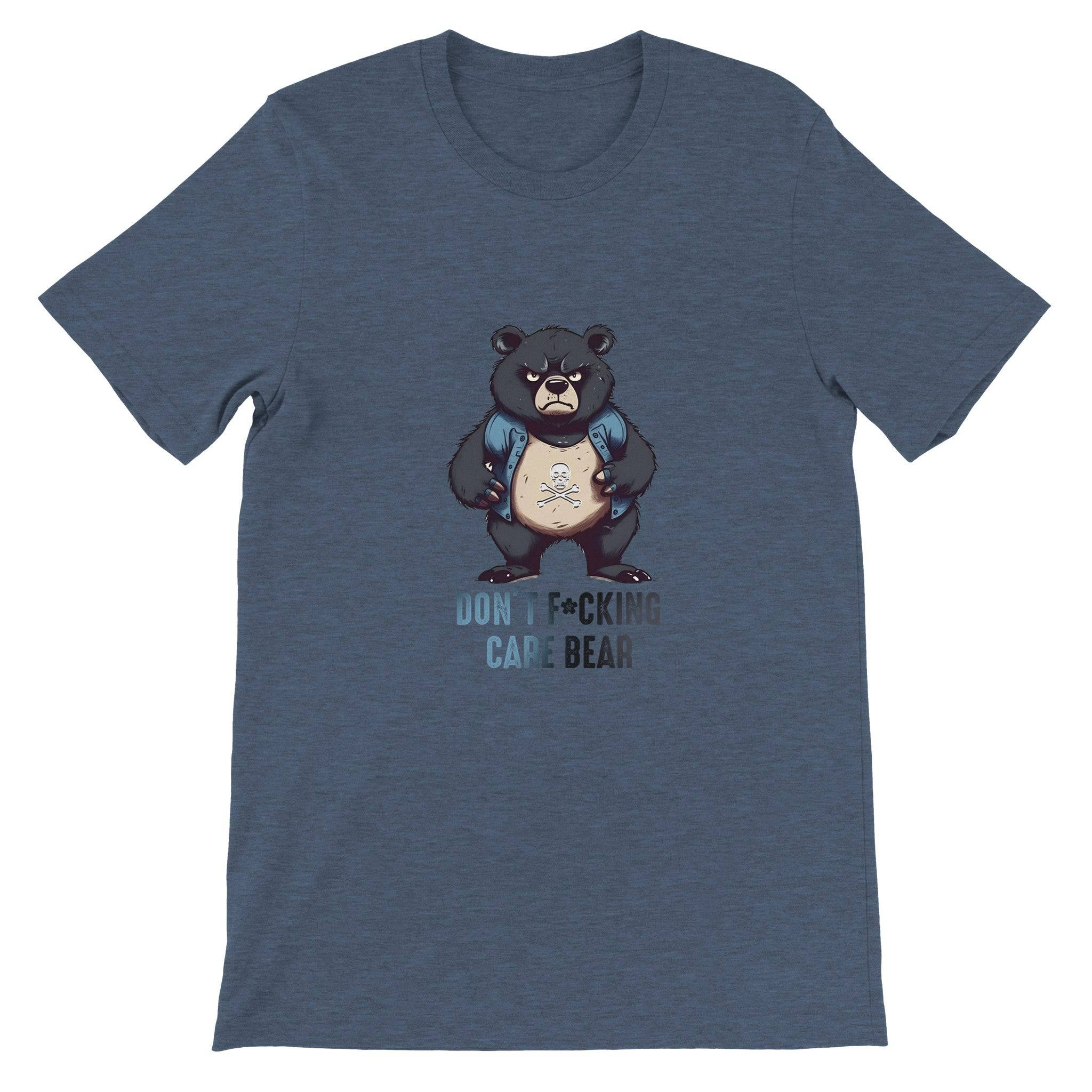 Budget Unisex Crewneck T-shirt/Don't-F@king-Care-Bear - Enet Images