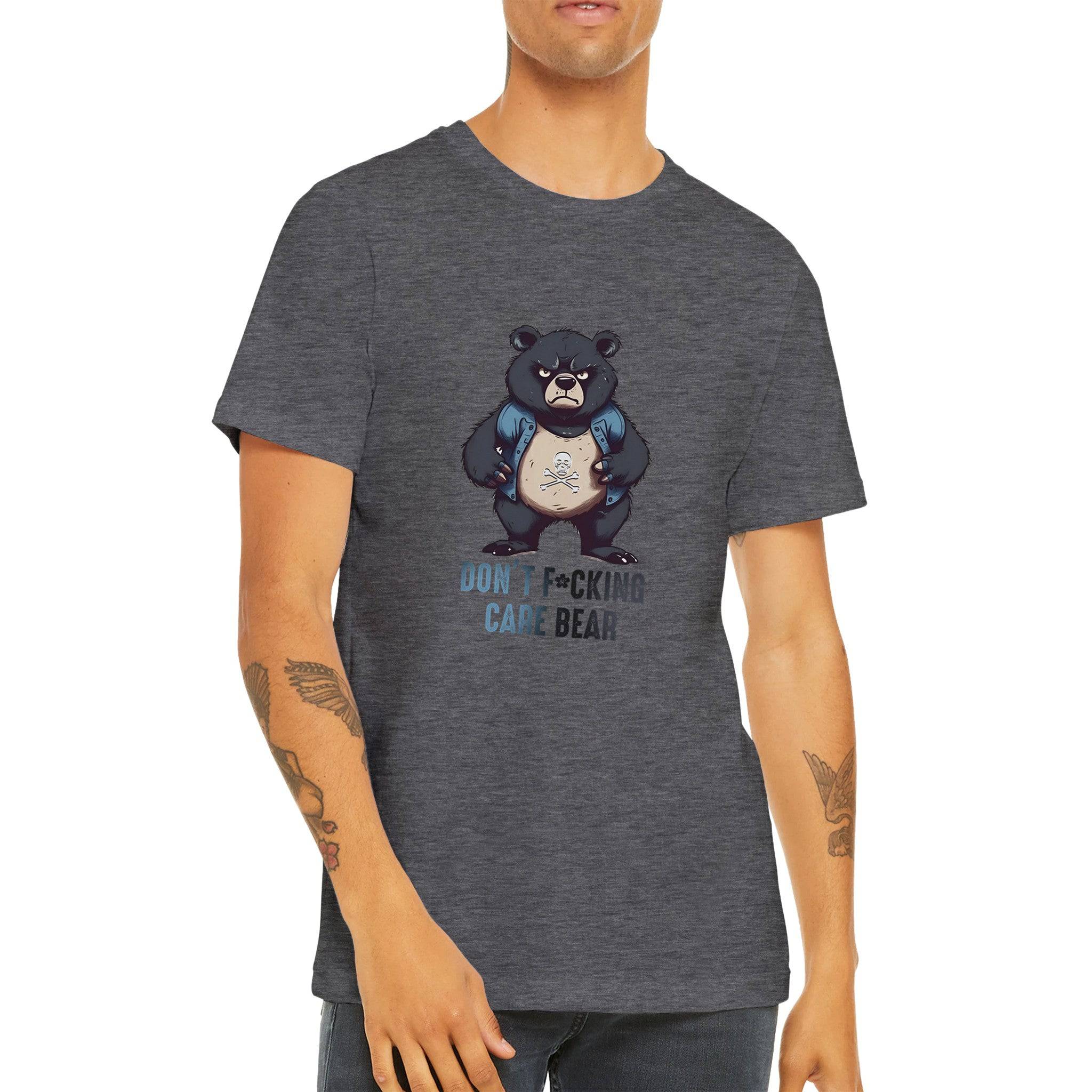 Budget Unisex Crewneck T-shirt/Don't-F@king-Care-Bear - Enet Images