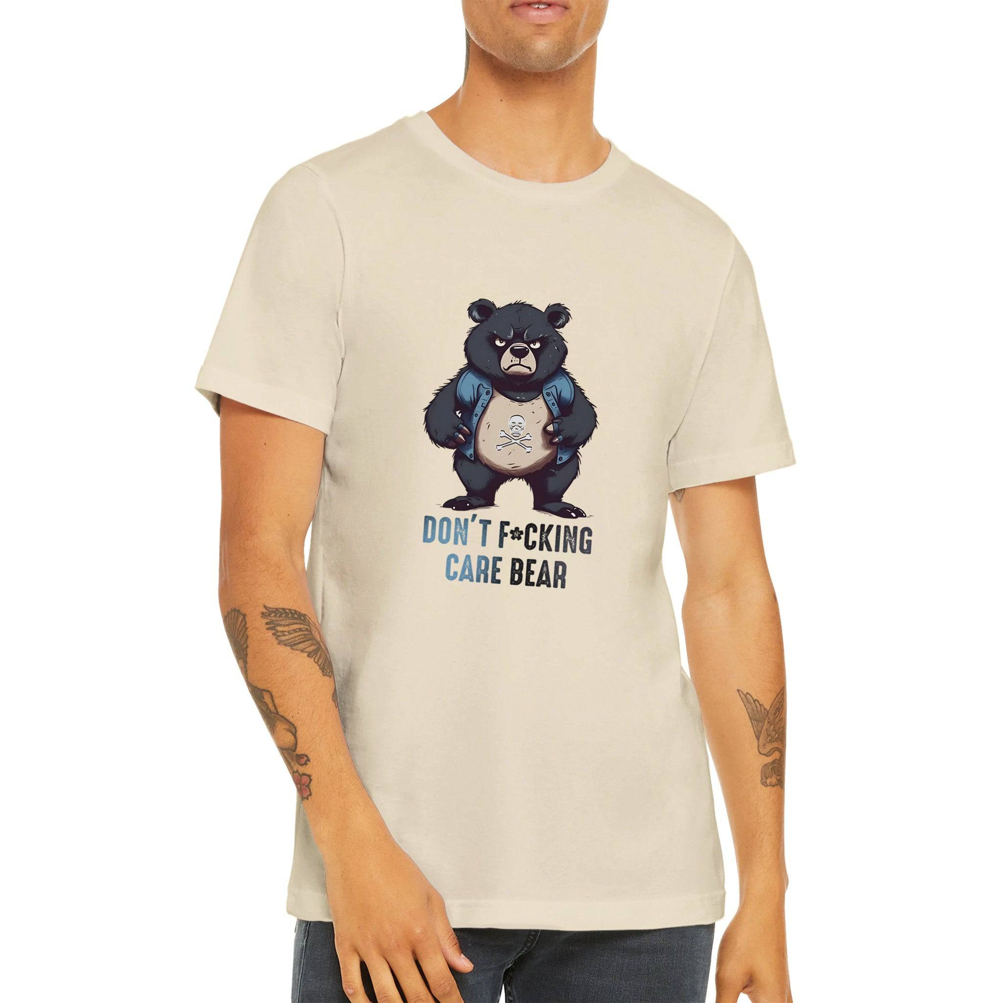 Budget Unisex Crewneck T-shirt/Don't-F@king-Care-Bear - Enet Images