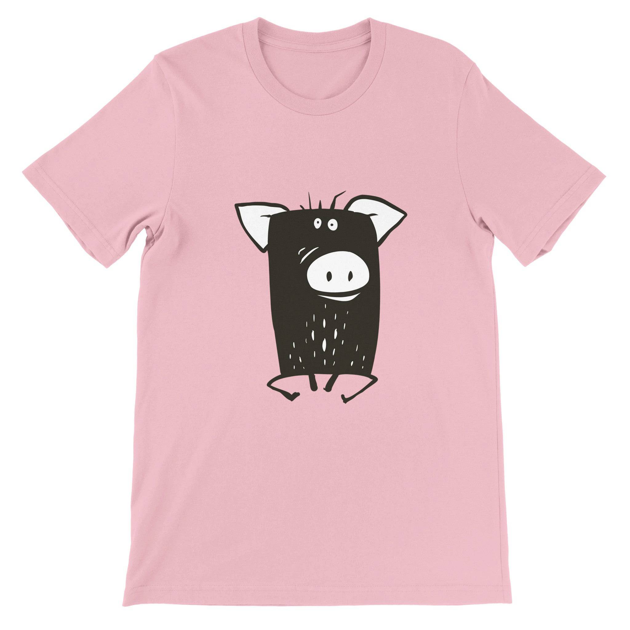 Budget Unisex Crewneck T-shirt/Funny-Pig - Enet Images