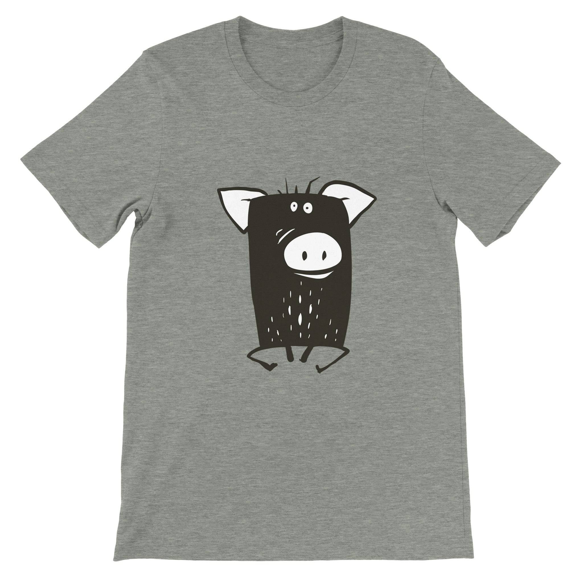 Budget Unisex Crewneck T-shirt/Funny-Pig - Enet Images