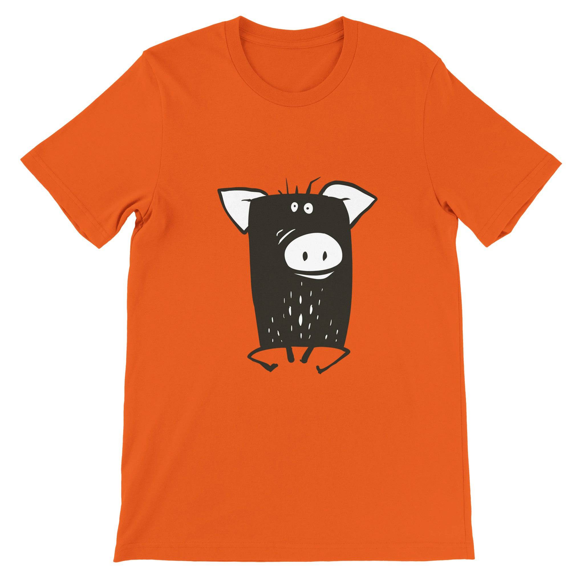 Budget Unisex Crewneck T-shirt/Funny-Pig - Enet Images