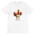 Budget Unisex Crewneck T-shirt/Funny-Rooster-Said-Morning - Enet Images