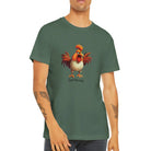 Budget Unisex Crewneck T-shirt/Funny-Rooster-Said-Morning - Enet Images