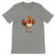 Budget Unisex Crewneck T-shirt/Funny-Rooster-Said-Morning - Enet Images