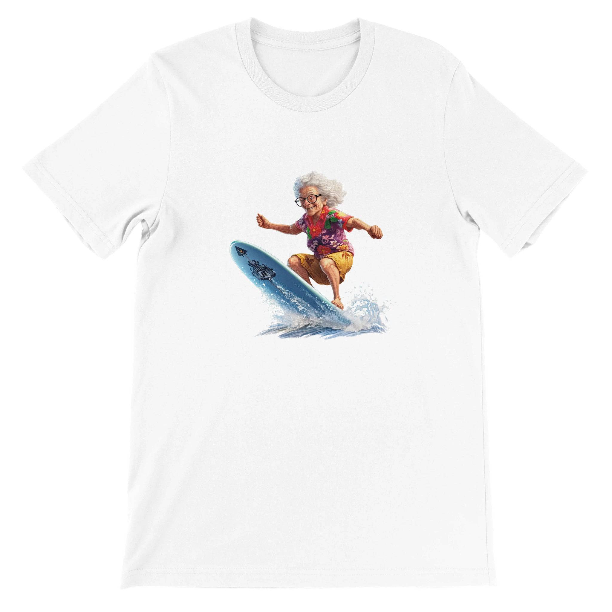 Budget Unisex Crewneck T-shirt/Grandma-Surfin - Enet Images