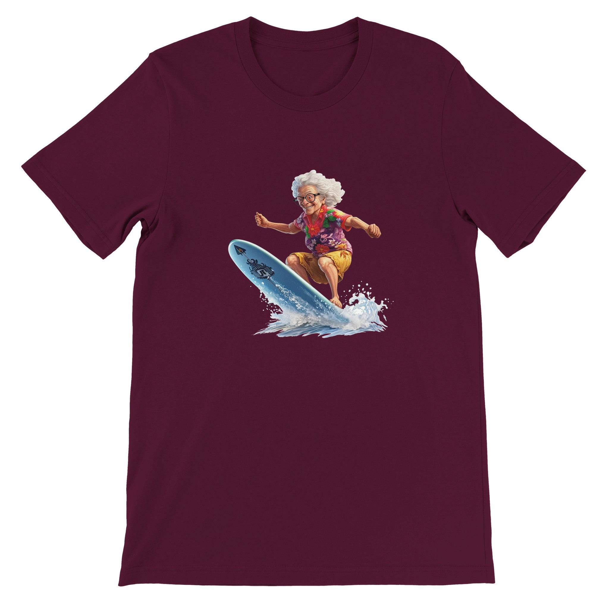 Budget Unisex Crewneck T-shirt/Grandma-Surfin - Enet Images