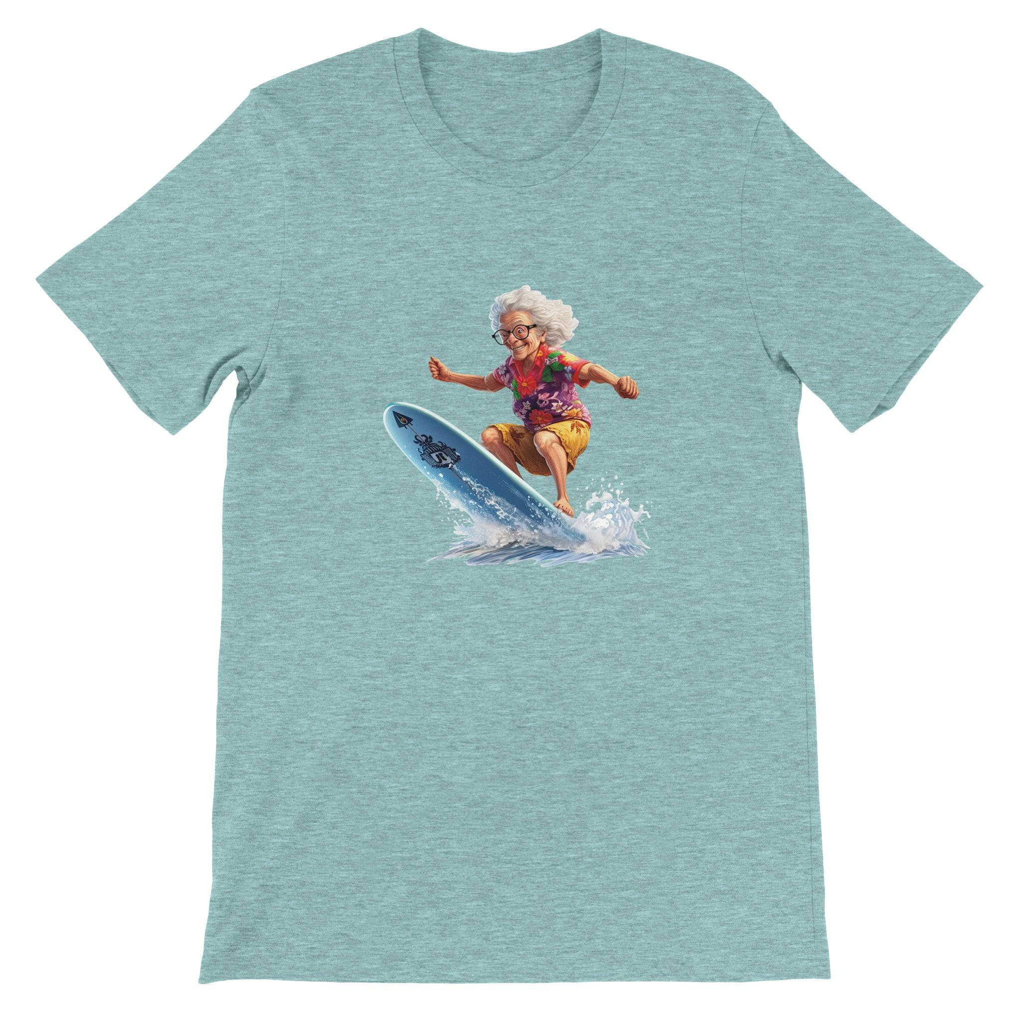 Budget Unisex Crewneck T-shirt/Grandma-Surfin - Enet Images