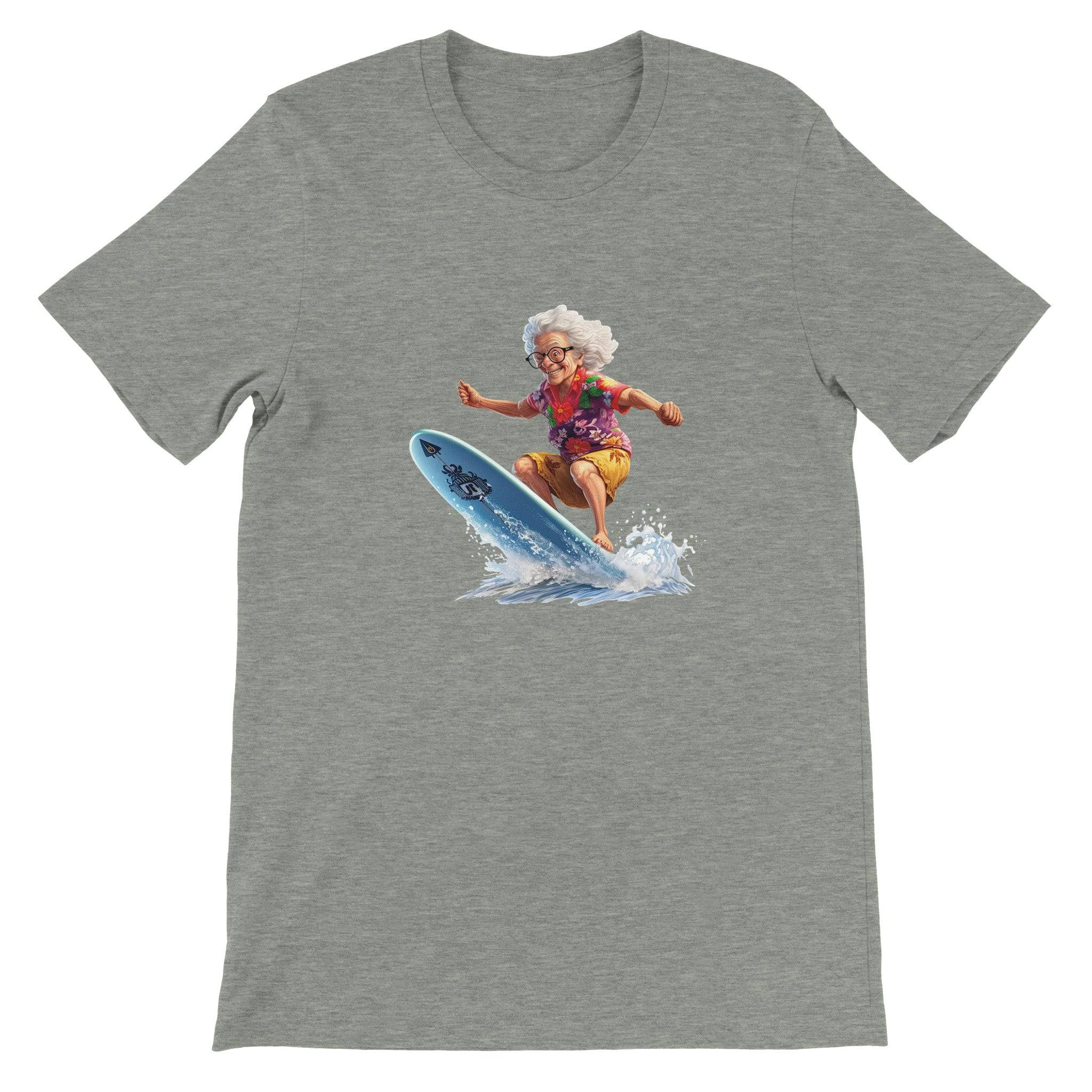 Budget Unisex Crewneck T-shirt/Grandma-Surfin - Enet Images