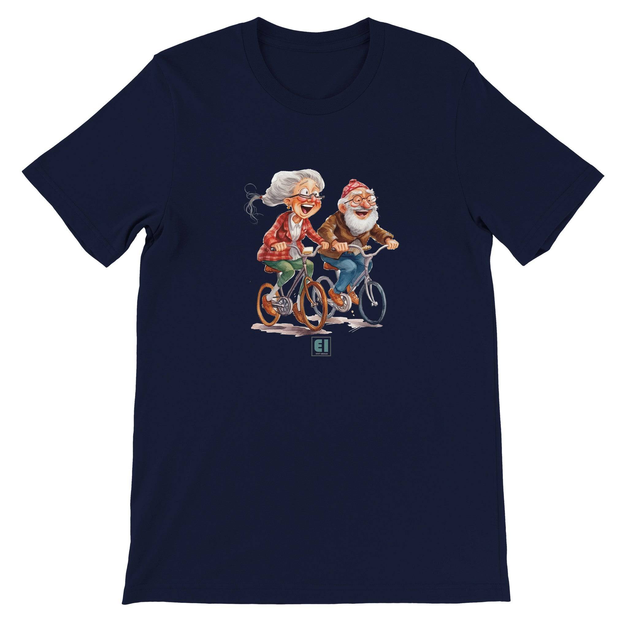 Budget Unisex Crewneck T-shirt/Grandparents-Bicycle - Enet Images