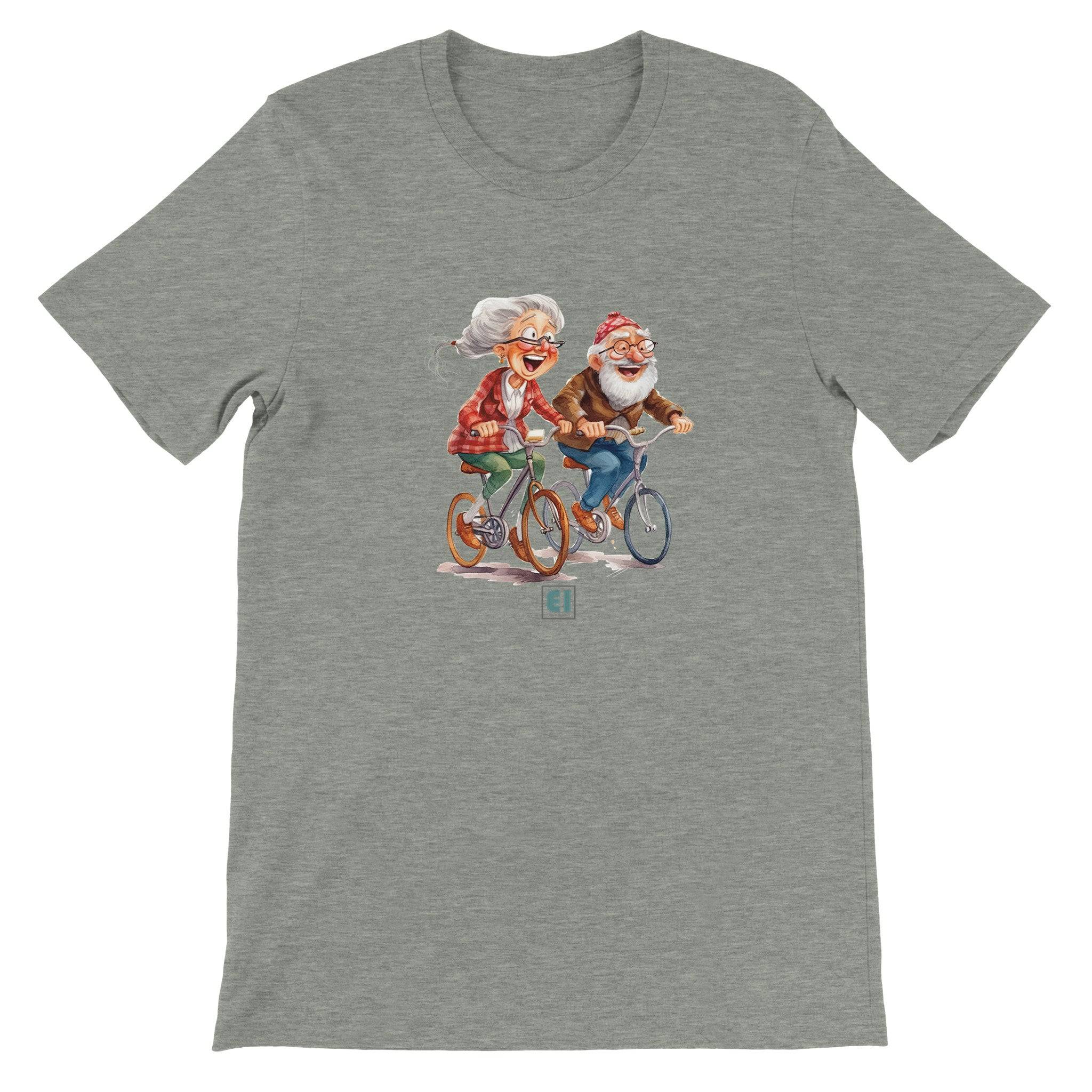 Budget Unisex Crewneck T-shirt/Grandparents-Bicycle - Enet Images