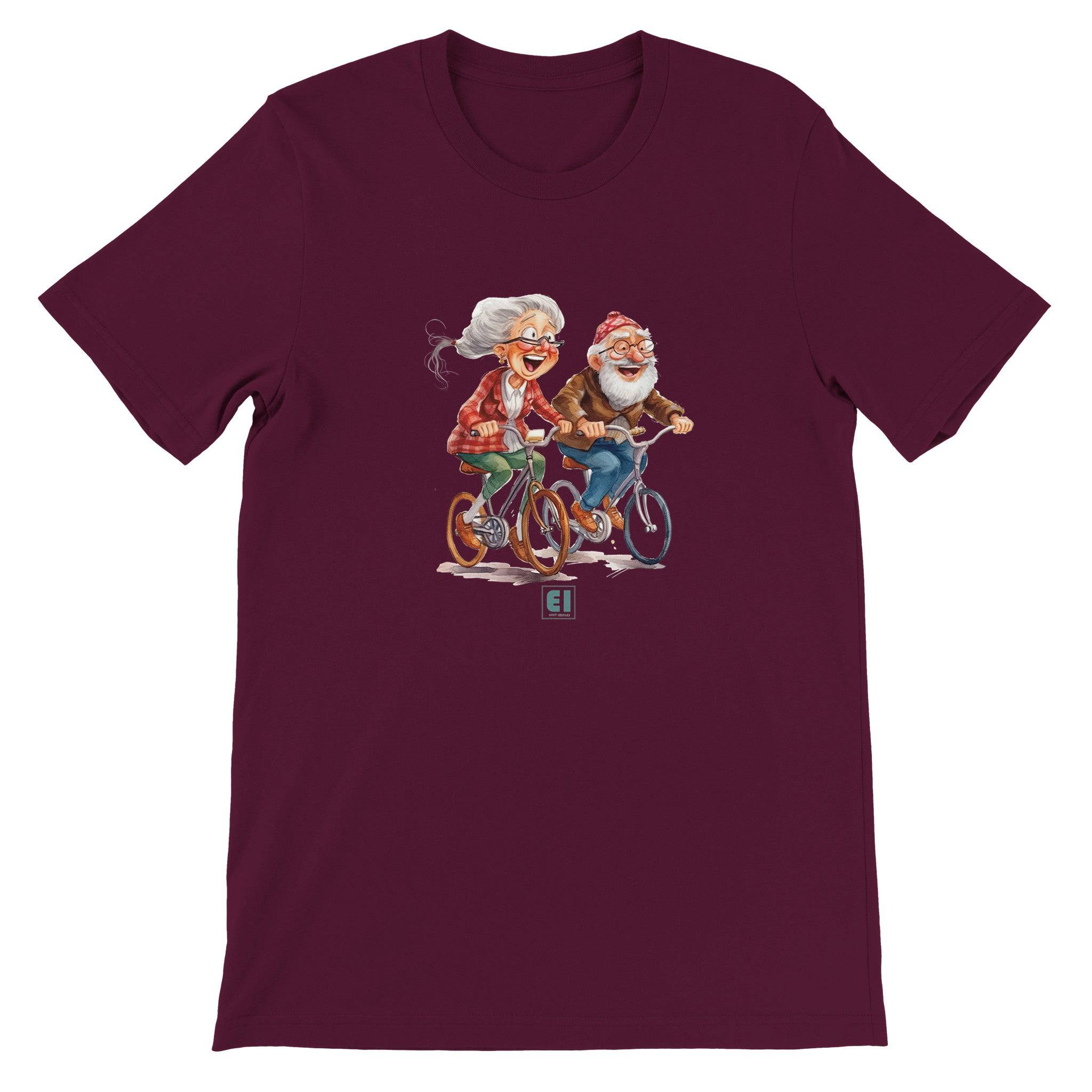 Budget Unisex Crewneck T-shirt/Grandparents-Bicycle - Enet Images