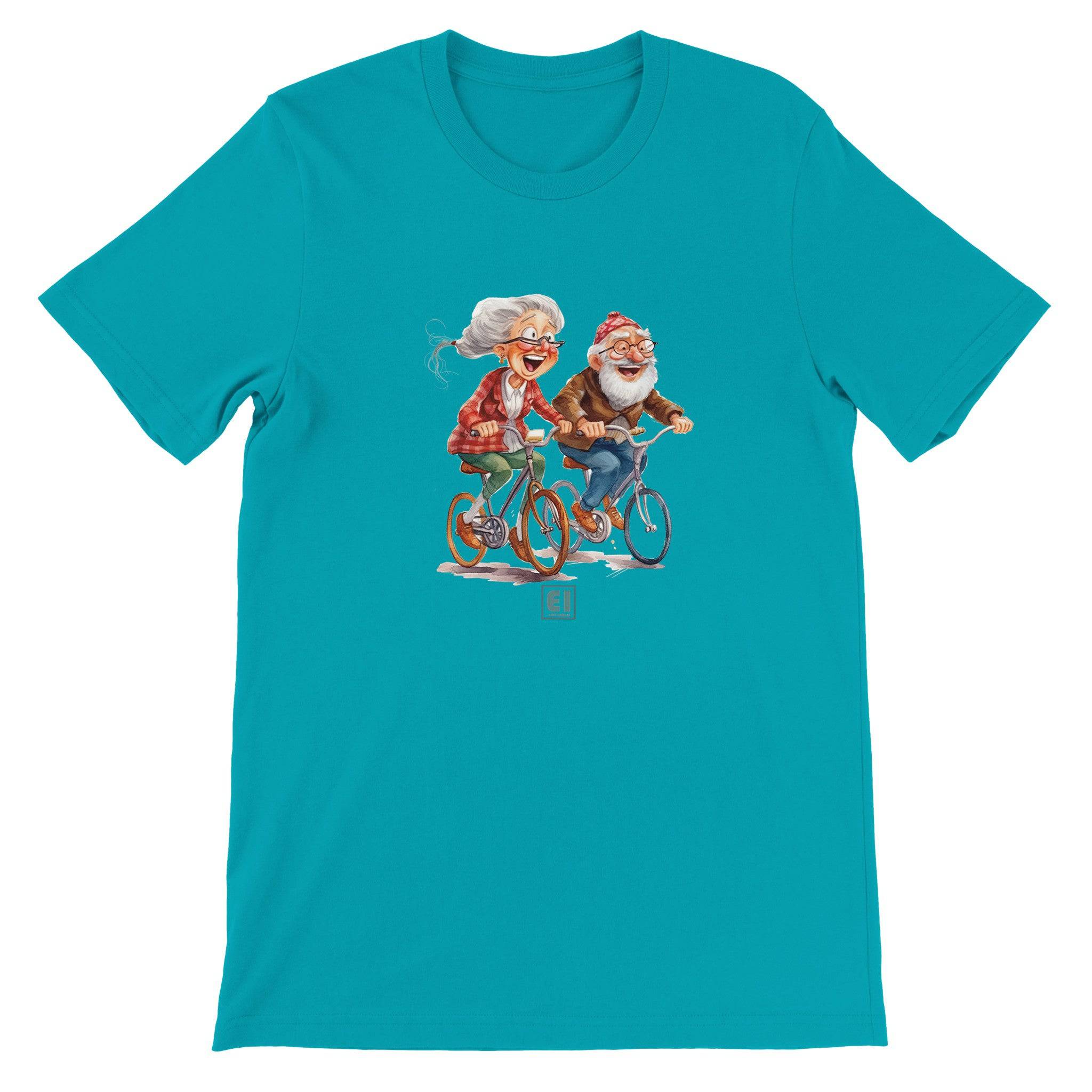 Budget Unisex Crewneck T-shirt/Grandparents-Bicycle - Enet Images