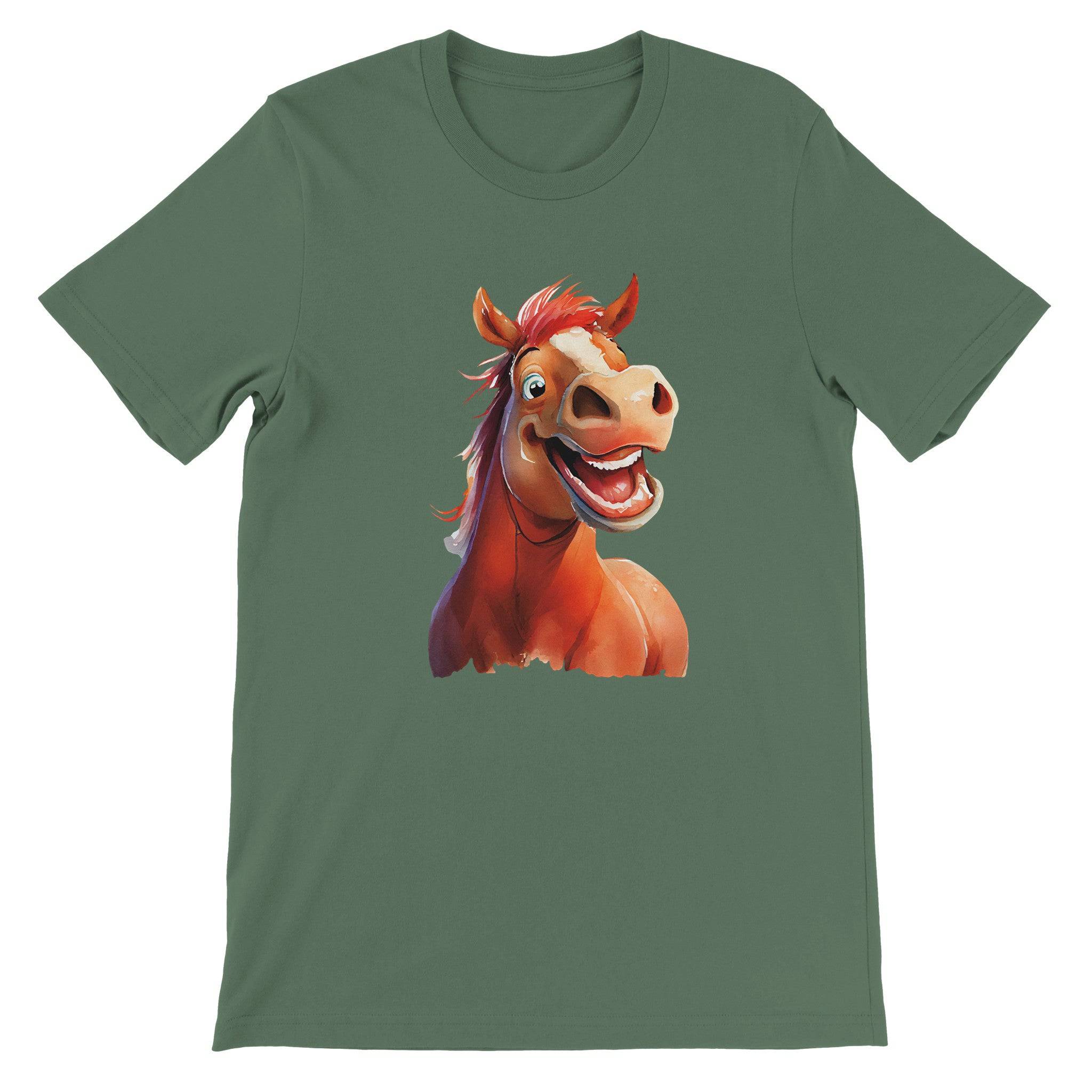 Budget Unisex Crewneck T-shirt/Happy-Horse - Enet Images