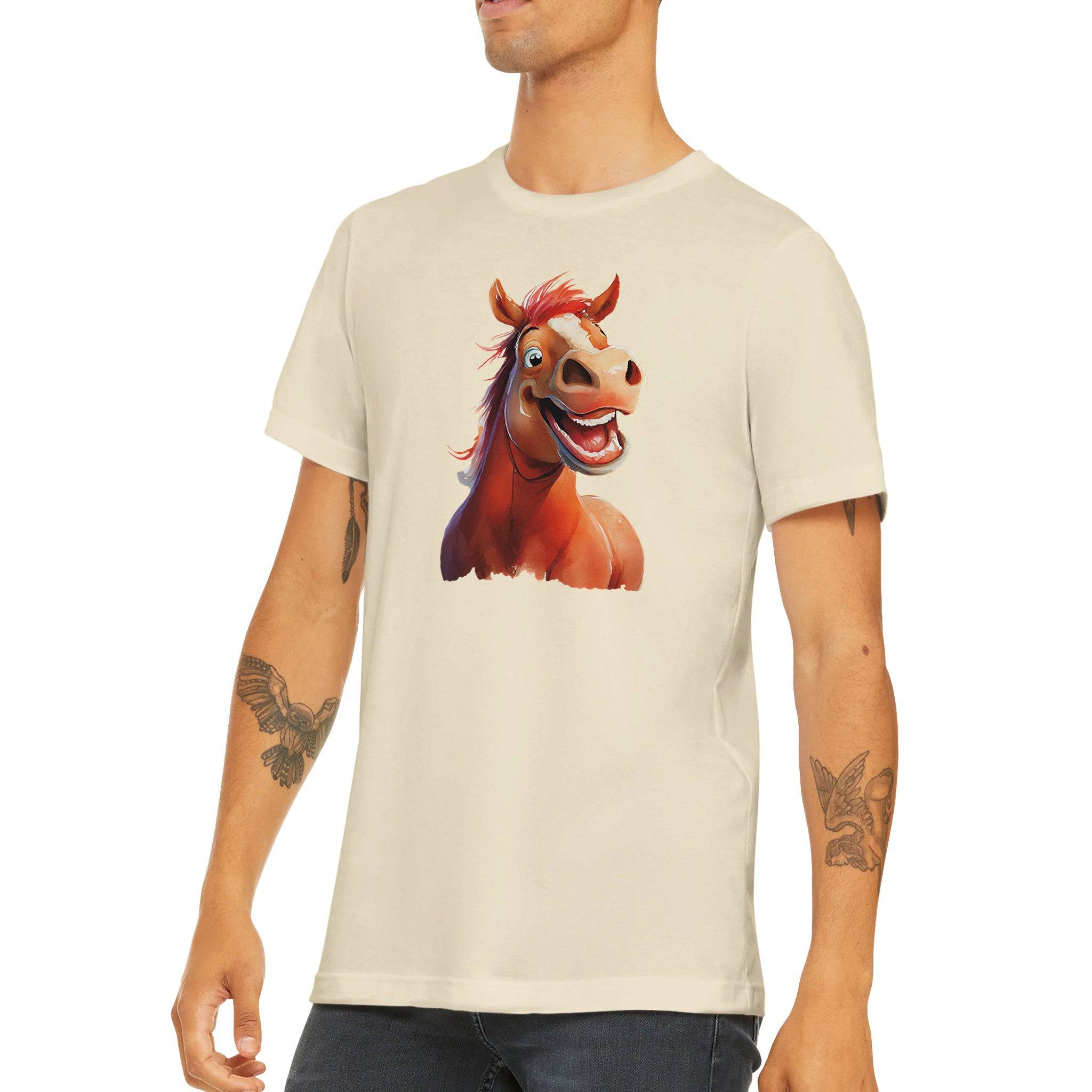 Budget Unisex Crewneck T-shirt/Happy-Horse - Enet Images