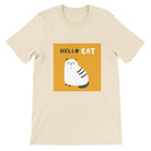 Budget Unisex Crewneck T-shirt/Hello-Cat - Enet Images