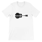 Budget Unisex Crewneck T-shirt/Nature-Guitar-Reflection - Enet Images