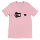 Budget Unisex Crewneck T-shirt/Nature-Guitar-Reflection - Enet Images