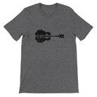 Budget Unisex Crewneck T-shirt/Nature-Guitar-Reflection - Enet Images