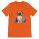 Budget Unisex Crewneck T-shirt/Pug-Weightlifting - Enet Images