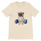 Budget Unisex Crewneck T-shirt/Pug-Weightlifting - Enet Images