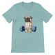 Budget Unisex Crewneck T-shirt/Pug-Weightlifting - Enet Images
