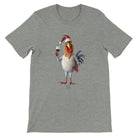 Budget Unisex Crewneck T-shirt/Rooster-Christmas - Enet Images