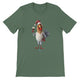 Budget Unisex Crewneck T-shirt/Rooster-Christmas - Enet Images