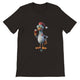 Budget Unisex Crewneck T-shirt/Rooster-Drinking-Wine - Enet Images
