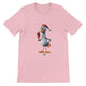 Budget Unisex Crewneck T-shirt/Rooster-Drinking-Wine - Enet Images