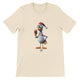 Budget Unisex Crewneck T-shirt/Rooster-Drinking-Wine - Enet Images