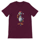 Budget Unisex Crewneck T-shirt/Rooster-Drinking-Wine - Enet Images