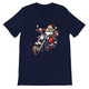 Budget Unisex Crewneck T-shirt/Santa-Bike - Enet Images