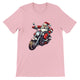 Budget Unisex Crewneck T-shirt/Santa-Bike - Enet Images