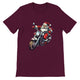 Budget Unisex Crewneck T-shirt/Santa-Bike - Enet Images