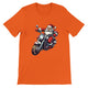 Budget Unisex Crewneck T-shirt/Santa-Bike - Enet Images