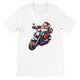 Budget Unisex Crewneck T-shirt/Santa-Bike - Enet Images