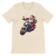 Budget Unisex Crewneck T-shirt/Santa-Bike - Enet Images
