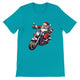 Budget Unisex Crewneck T-shirt/Santa-Bike - Enet Images