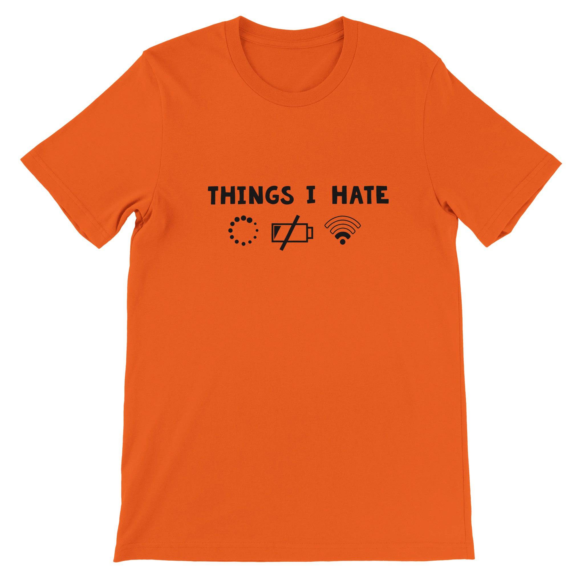 Budget Unisex Crewneck T-shirt/Things-I-Hate - Enet Images