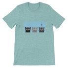 Budget Unisex Crewneck T-shirt/Three-Cats-Spider - Enet Images