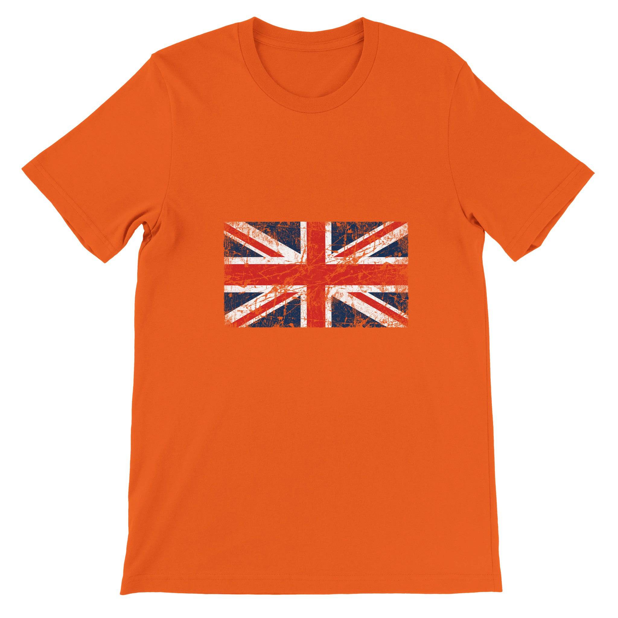 Budget Unisex Crewneck T-shirt/UK-Flag-Vintage - Enet Images